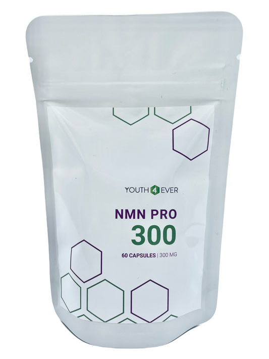 NMN PRO 300 - 18 Gramm NMN - 99 % rein - 60 Kapseln
